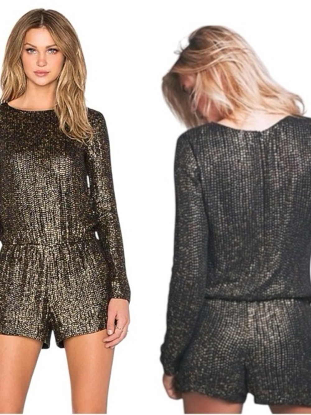 MLV Ramona Long Sleeve Sequin Romper